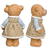 Escultura Urso Resina Baby Decoração Sala Quarto 29x14cm - comprar online