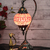Luminária Pendente Modelo Turco Mosaico Cor Vermelha 37cm - comprar online