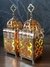Lanterna Marroquina Pequena Dourada Quadrada 29cm C/ Vela - comprar online
