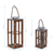 Conjunto Lanterna Marroquina Wood Com Alça Corda Decorativa - comprar online