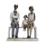 Escultura Família De Resina Pai Mãe e Filhos Decorativa 21cm