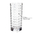 Mini Vaso Quadrado de Vidro Resistente Design Vidro 18x6cm na internet