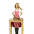 Escultura Mulher Cozinhando Gourmet Resina Dourada 24x9,5cm - Tuberias Comércio | Loja de Decoração, Presentes e Jardim