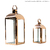 Lanterna Marroquina Cromada Cor Cobre Pequena Metal Vidro - Tuberias Comércio | Loja de Decoração, Presentes e Jardim