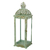 Lanterna Marroquina Metal Vidro Verde light Grande 53x17cm