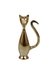 Gato Cat Estatua Enfeite Decorativo Metal Casa 12cm