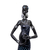 Africana Decorativa de Resina Negra Com Detalhes Azul na internet