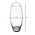 Vaso de Vidro Decorativo Transparente Design Oval 23x10cm na internet