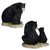 Estatueta Decorativa Urso Negro C/ Filhote 15cm Altura - Tuberias Comércio | Loja de Decoração, Presentes e Jardim