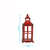Lanterna Marroquina Metal Vermelha Decorativa Pequena - comprar online