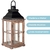 Lanterna Marroquina Rústica Madeira Cúpula Preta 68x26cm na internet