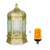 Lanterna Marroquina Dourada 53x29 C/ Lâmpada Efeito Fogo - Tuberias Comércio | Loja de Decoração, Presentes e Jardim