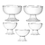 Kit de 3 Taças Pequenas e 2 Taças Gigantes para Sobremesa - Tuberias Comércio | Loja de Decoração, Presentes e Jardim