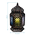 Imagem do Lanterna Marroquina Decorativa 51x27,5 C/Lâmpada Efeito Fogo