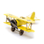 Avião de Metal Decorativo Amarelo Médio 9x21x20
