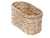 Cesta Organizadora De Palha Taboa Oval 30x17x17cm