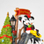 Cenário Natalino Mickey Mini Lago Cisne Decoração Natal - comprar online