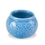 Vaso Cachepot Porcelana Suculenta Flores Cor Azul 7x10cm - comprar online