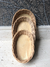 Conj de 3 Mini Bandejas Oval Cipó Cesta P/ Café 4x10x17cm - loja online