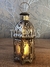 Lanterna Marroquina Decoração Metal Vidro Dourado Pequena - loja online