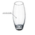 Vaso de Vidro Decorativo Transparente Design Oval 23x10cm - comprar online