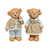 Estatuetas Casal De Urso Resina Baby Decoração Sala Quarto