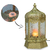 Lanterna Marroquina Dourada 53x29 C/ Lâmpada Efeito Fogo - comprar online