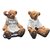 Casal De Ursinho Resina Sentado Decorativo 13,5cm Altura - comprar online