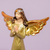 Anjo Dourado de Resina Rezano Pequeno Decorativo 14cm na internet