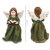 Escultura Angelical Anjo De Resina Decorativa 16cm Verde na internet