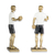 Escultura De Resina Dourada Homem Fit Musculação 26x11cm - comprar online
