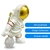 Escultura Astronauta Branco Lua Jogador Decoração 15,5x9,5cm - loja online