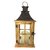 Lanterna Decorativa Madeira Vidro Pequena C/ Vela de Led - comprar online