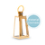 Lanterna Marroquina Triangular Metal Dourada Pequena - comprar online