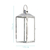 Lanterna Marroquina Prata Design Moderno Grande 40cm - comprar online