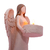 Castiçal de Anjo Com 5 Velas Rechaud Decoração de Natal