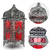 Lanterna Marroquina Cor Cinza Vidro Vermelho Metal 52x19cm - Tuberias Comércio | Loja de Decoração, Presentes e Jardim