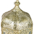 Lanterna Marroquina Dourada 53x29 C/ Lâmpada Efeito Fogo na internet