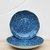 Conjunto 2 Pratos Porcelana Importada Azul 4x23 cm Made in Japan
