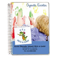 AGE014 - AGENDA ESCOLAR PERSONALIZADA - CAPA PLÁSTICA - Facioli Gráfica