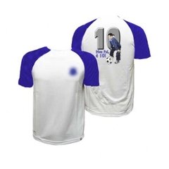 Camiseta Manga Azul