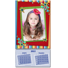 Calendario de parede personalizado com foto 15x21 - 20x25