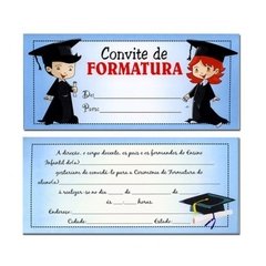 FOR014 - CONVITES DE FORMATURA AVULSOS - Livro de Formatura