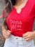 T-SHIRT GOLA V PREMIUM - DONA DE MIM - loja online