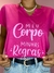 T-SHIRT GOLA V PREMIUM - MEU CORPO, MINHAS REGRAS - loja online