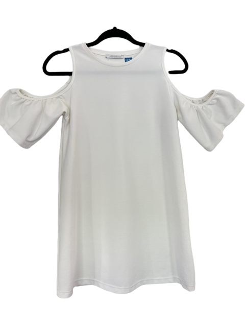 vestido blanco off shoulders (S) - Zara (BV90)