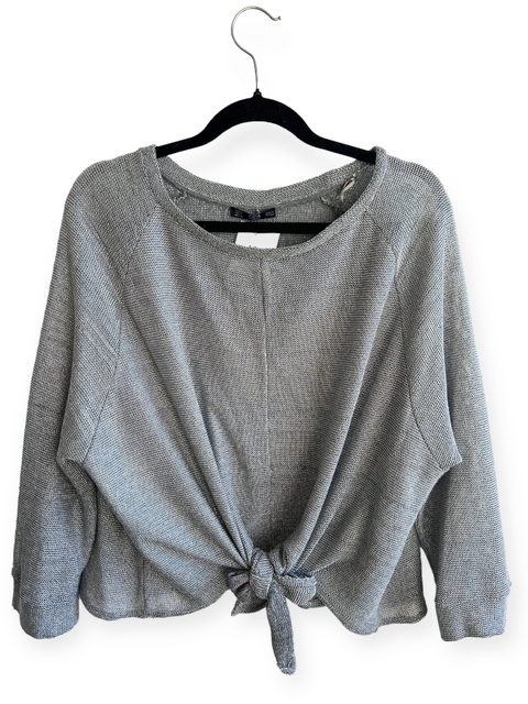 Sweater plateado nudo (M) - Zara (BV209)