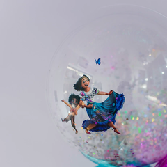 Burbujas personajes inflada con helio - comprar online