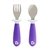 Kit Colher e Garfo Inox Roxo Munchkin