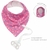 Babador Bandana com prendedor Coração Rosa Buba - comprar online